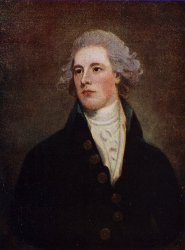William Pitt o Jovem, político Tory inglês e Primeiro Ministro (cor litho) de George (after) Romney