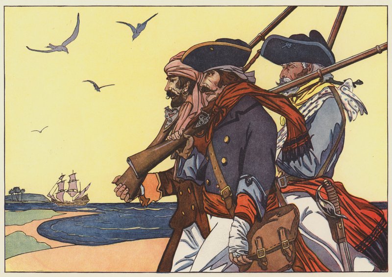 Piratas na ilha de Tortuga de George Alfred Williams