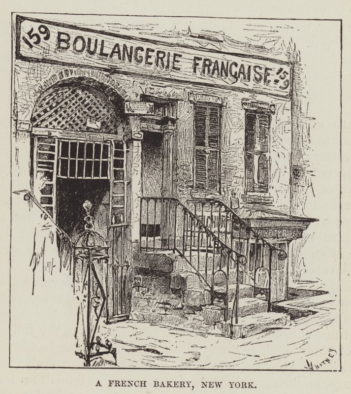 Uma padaria francesa, Nova York de George Augustus Sala
