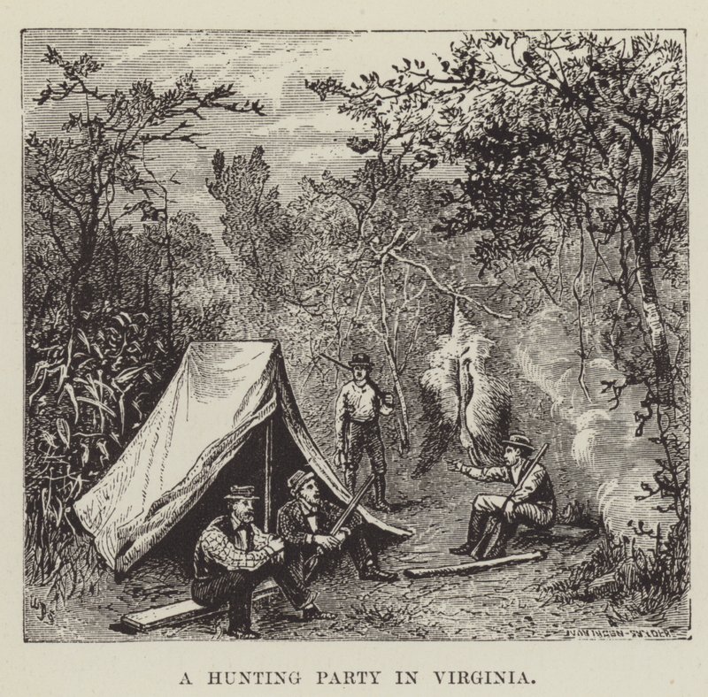 Uma festa de caça na Virgínia de George Augustus Sala