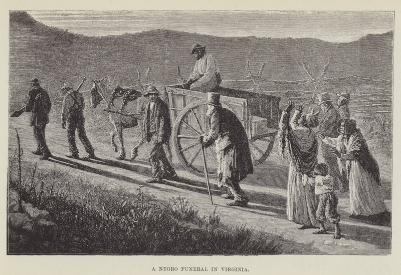Funeral de um negro na Virgínia de George Augustus Sala