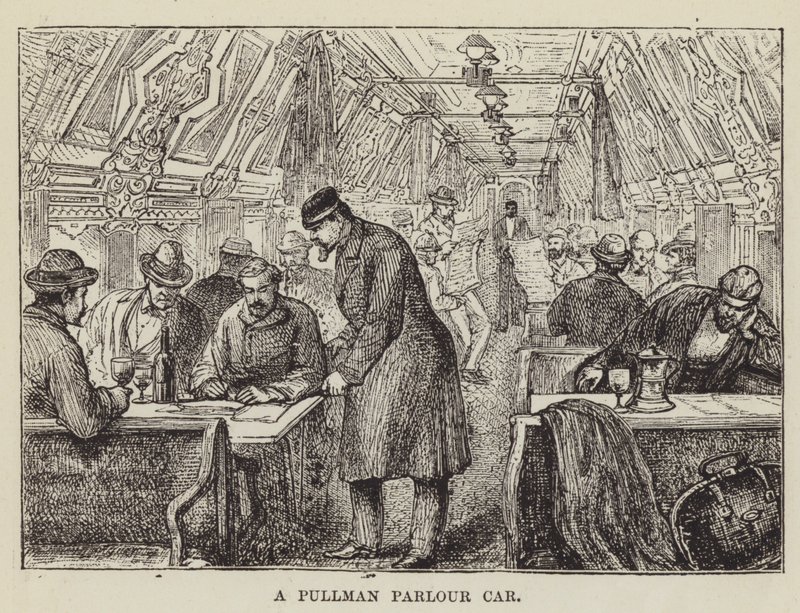 Um carro Pullman Parlor de George Augustus Sala