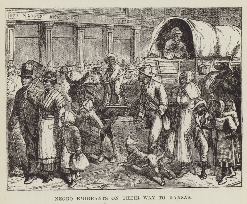 Emigrantes Negros a caminho do Kansas de George Augustus Sala