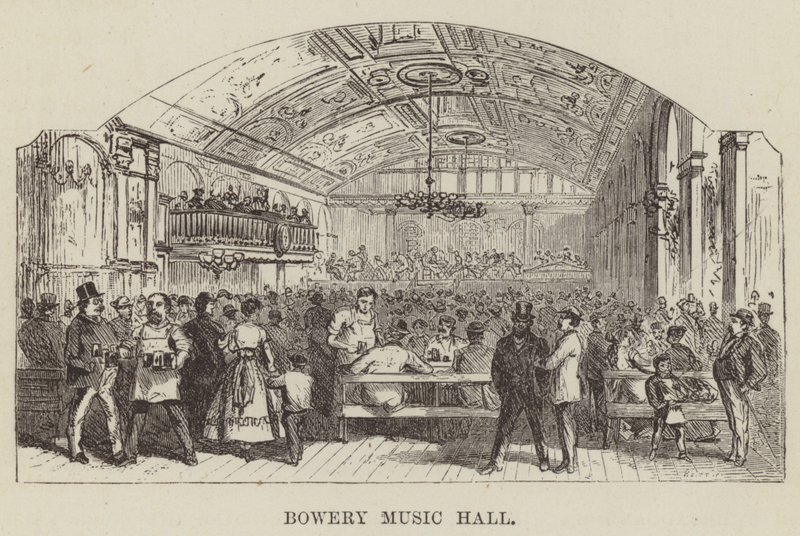 Bowery Music Hall de George Augustus Sala