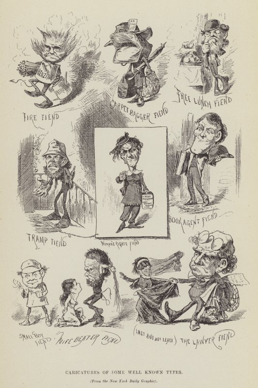 Caricaturas de alguns tipos bem conhecidos de George Augustus Sala