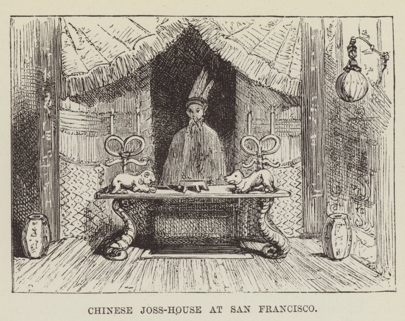 Joss-House chinês em San Francisco de George Augustus Sala