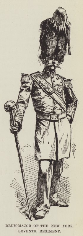 Drum-Major do Sétimo Regimento de Nova York de George Augustus Sala