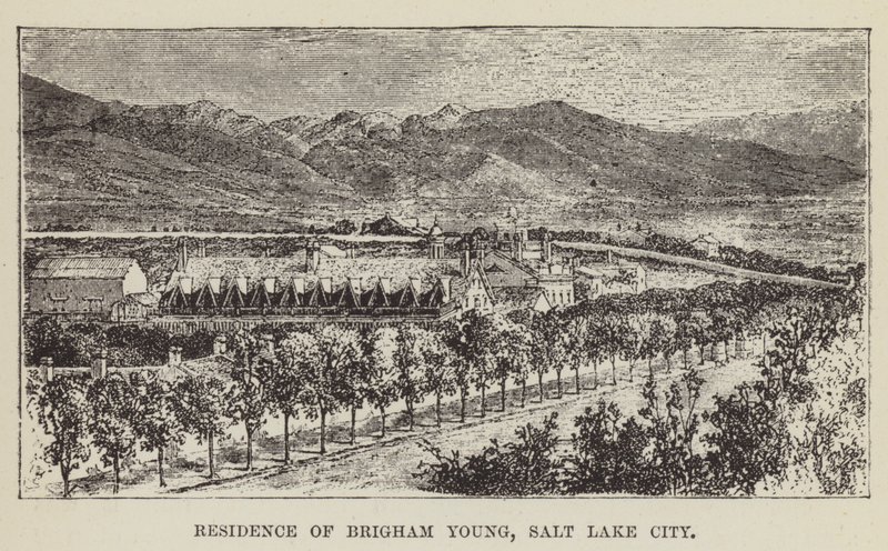 Residência de Brigham Young, Salt Lake City de George Augustus Sala
