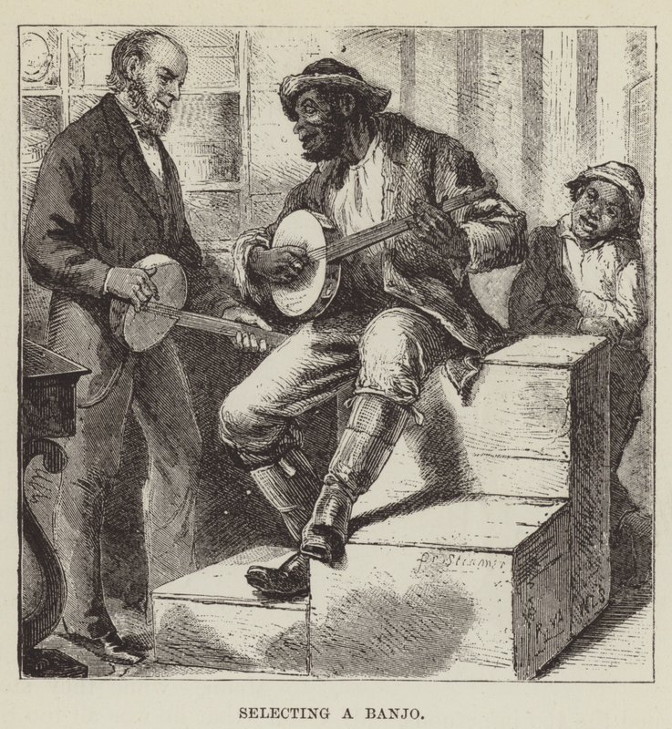 Selecionando um banjo de George Augustus Sala