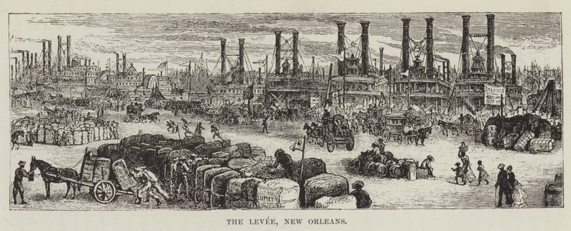 The Levee, Nova Orleans de George Augustus Sala