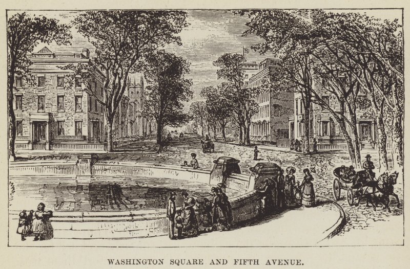 Washington Square e Fifth Avenue de George Augustus Sala