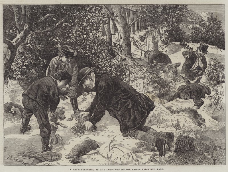 Ferreting de um dia nos feriados do Christmas de George Bouverie Goddard