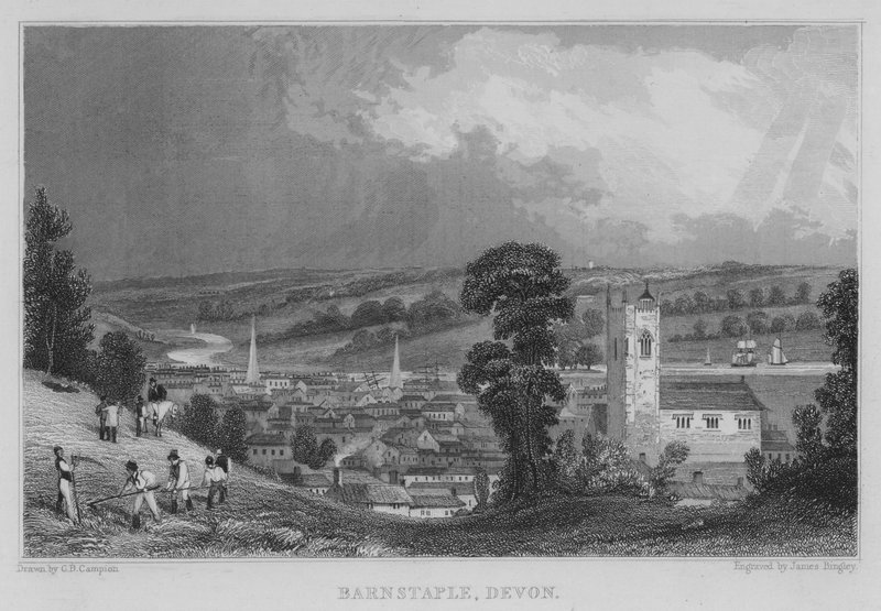 Barnstaple, Devon (gravura) de George Bryant Campion