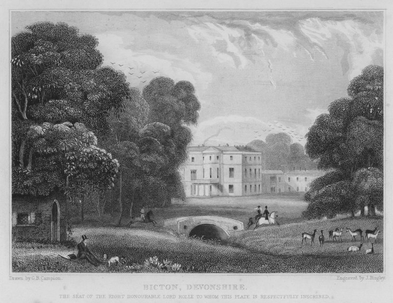 Bicton, Devonshire (gravura) de George Bryant Campion