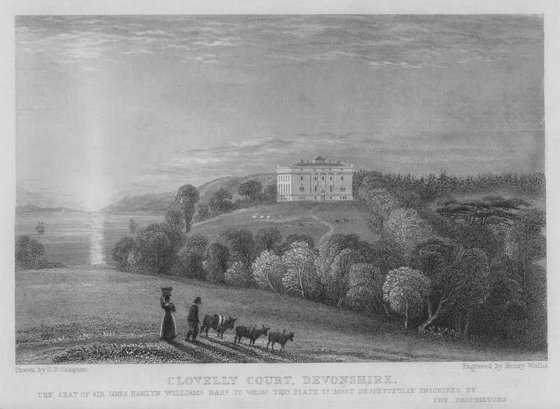 Clovelly Court, Devonshire (gravura) de George Bryant Campion