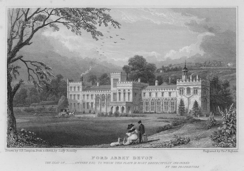 Ford Abbey, Devon (gravura) de George Bryant Campion