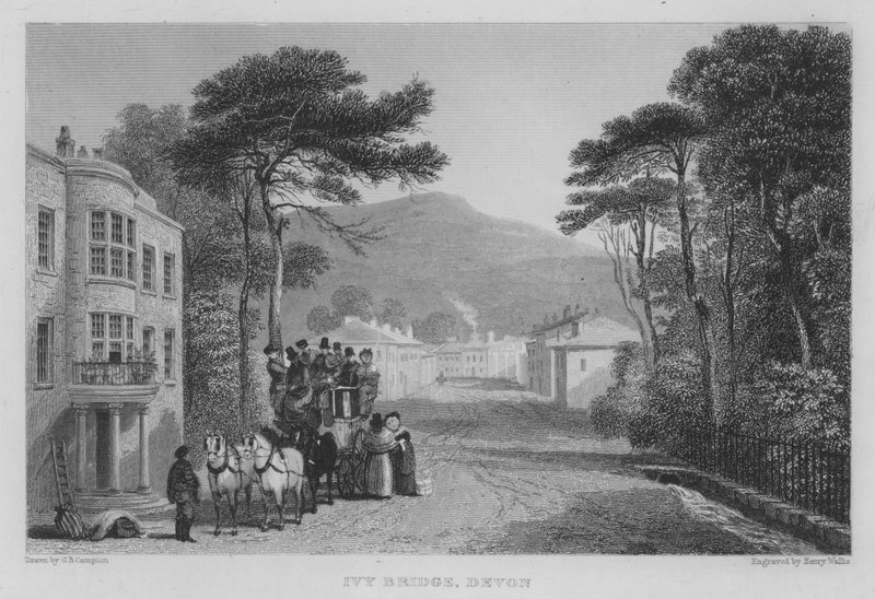 Ivy Bridge, Devon (gravura) de George Bryant Campion