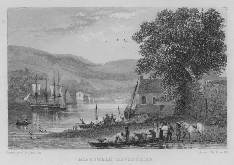 Kingswear, Devonshire (gravura) de George Bryant Campion