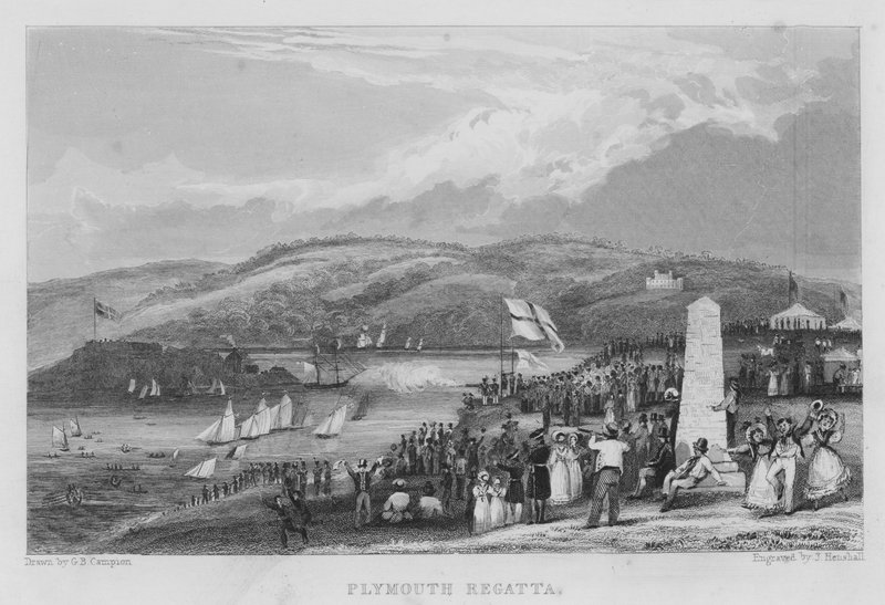 Regata Plymouth (gravura) de George Bryant Campion