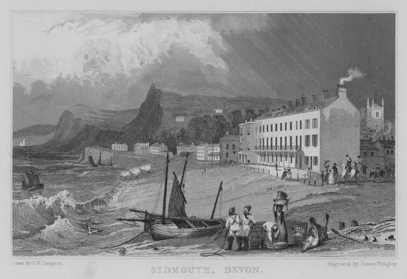 Sidmouth, Devon (gravura) de George Bryant Campion