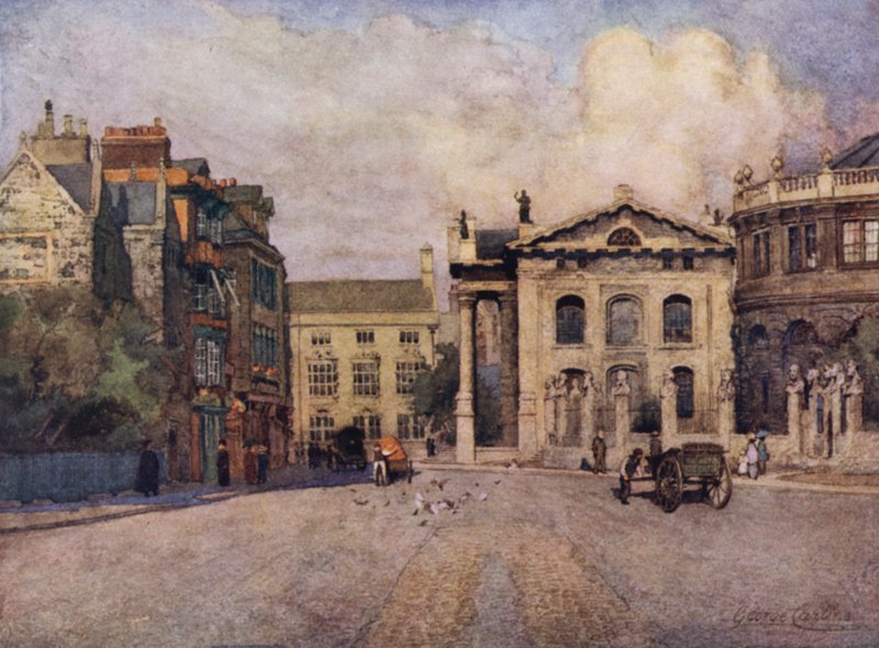 Oxford: Broad Street (cor litho) de George Carline