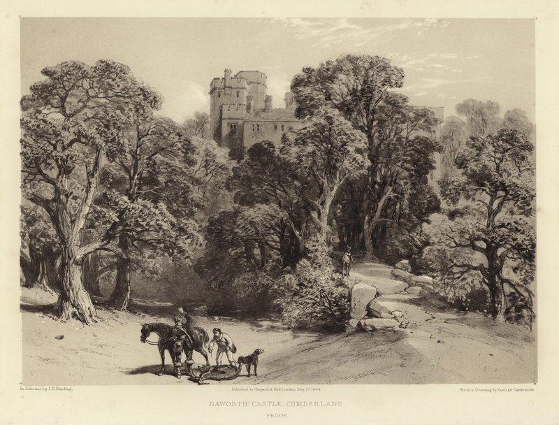 Castelo de Naworth, Cumberland de George Cattermole