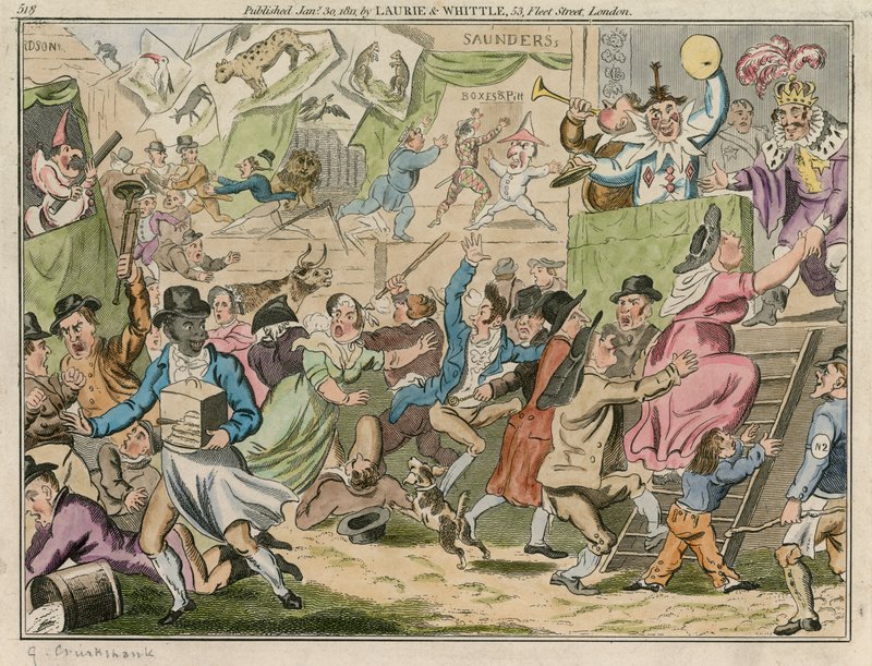 Bartholomew Fair, Londres de George Cruikshank