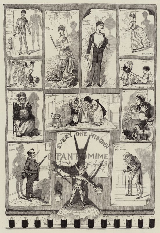 Cada um a sua própria pantomima de George Cruikshank
