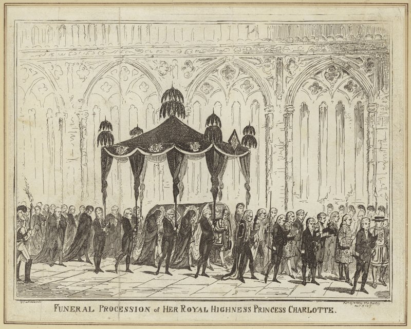 Procissão fúnebre de sua Alteza Real Princesa Charlotte de George Cruikshank