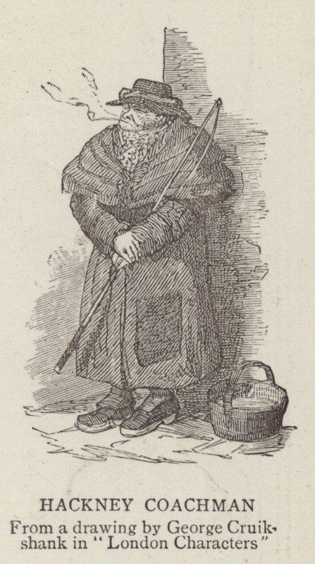 Hackney Coachman de George Cruikshank