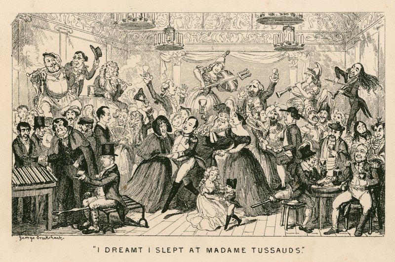 Eu sonhei que dormi no Madame Tussauds de George Cruikshank