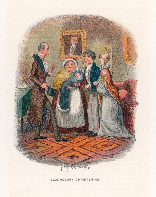 Ilustração para tempos difíceis de George Cruikshank