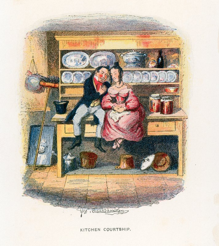 Ilustração para tempos difíceis de George Cruikshank