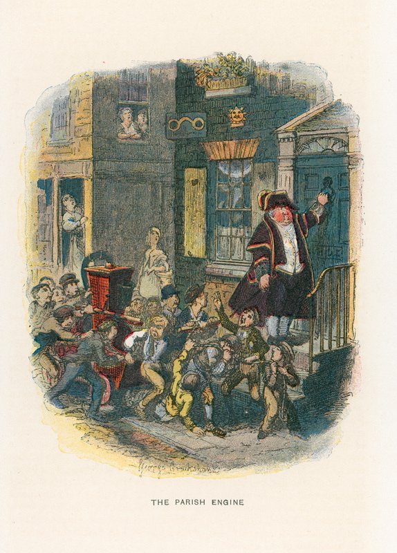 Ilustração para esboços por Boz de George Cruikshank