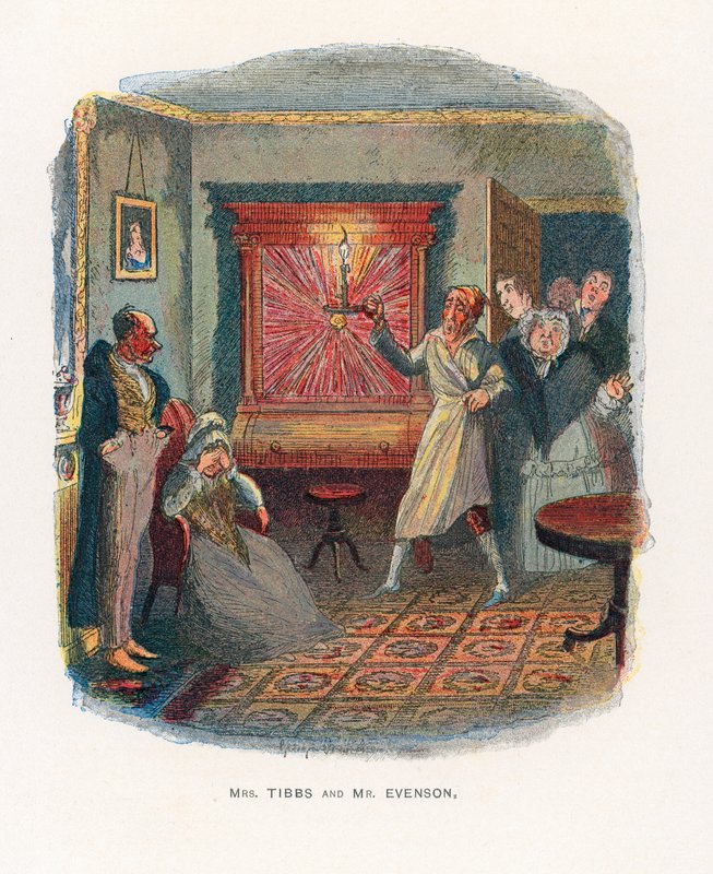 Ilustração para esboços por Boz de George Cruikshank