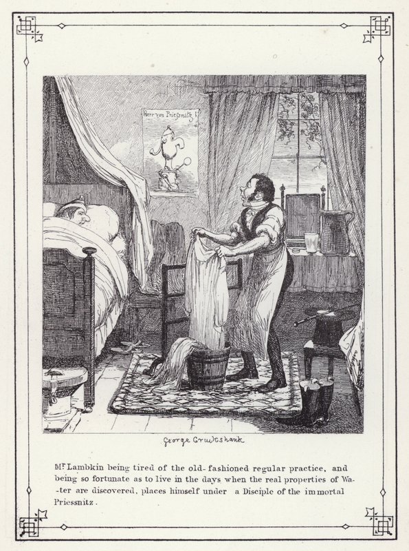 Ilustração para O Livro dos Solteiros, ou O Progresso do Sr. Lambkin (Gent) (gravura) de George Cruikshank