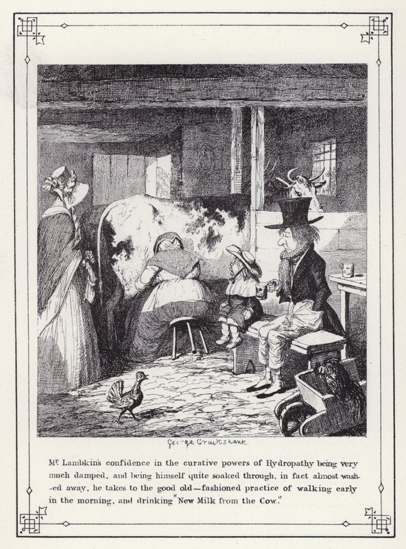 Ilustração para O Livro dos Solteiros, ou O Progresso do Sr. Lambkin (Gent) (gravura) de George Cruikshank