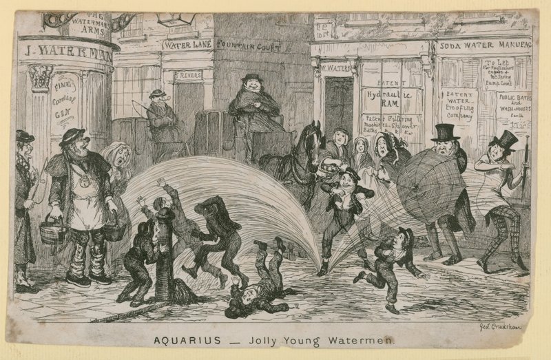 Jolly jovem watermen de George Cruikshank