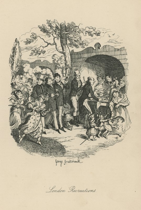 Recreações de Londres de George Cruikshank