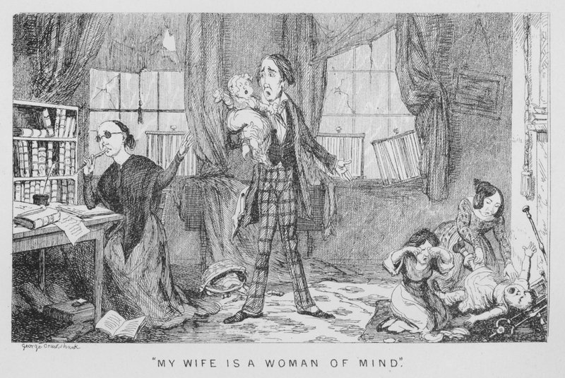  Minha esposa é uma mulher de mente de George Cruikshank