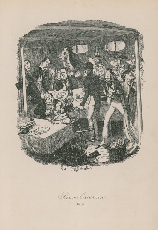Excursão a vapor de George Cruikshank