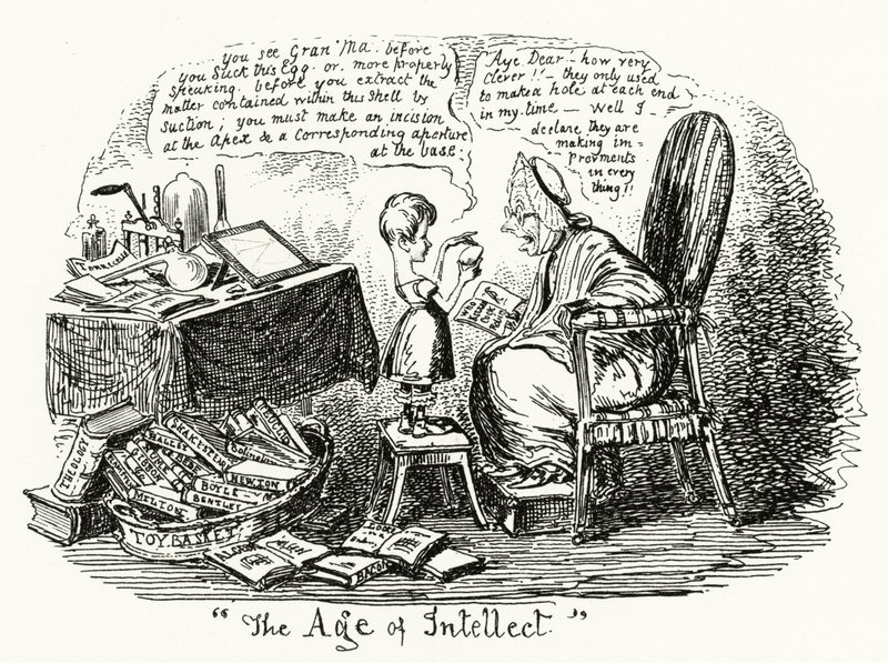 A Era da Intellect (gravura) de George Cruikshank