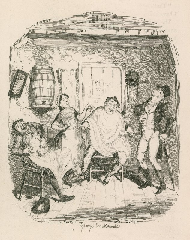 A barbearia de George Cruikshank