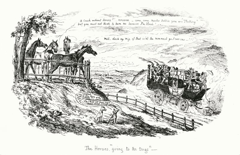 Os Cavalos que Vão para os Cães (gravação) de George Cruikshank