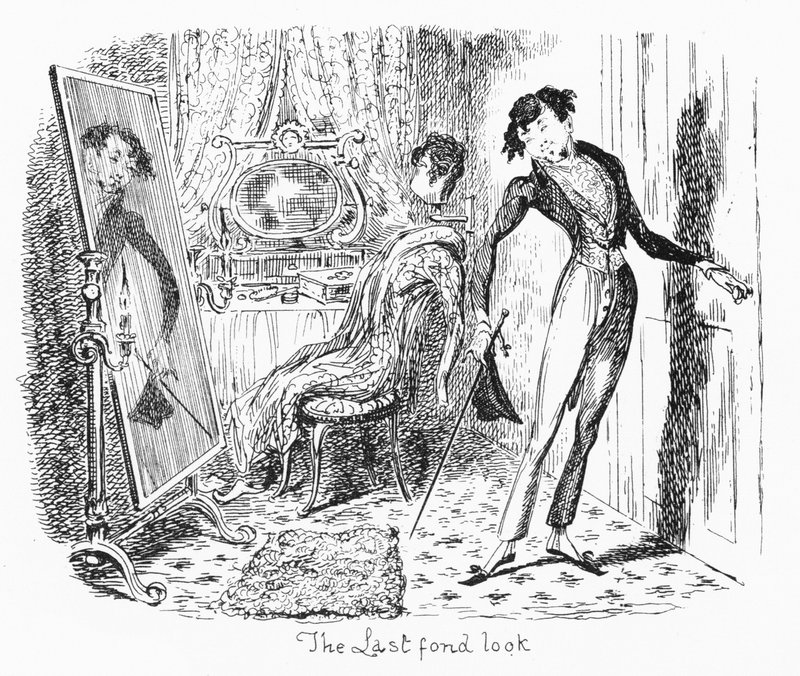 O último olhar carinhoso (gravura) de George Cruikshank
