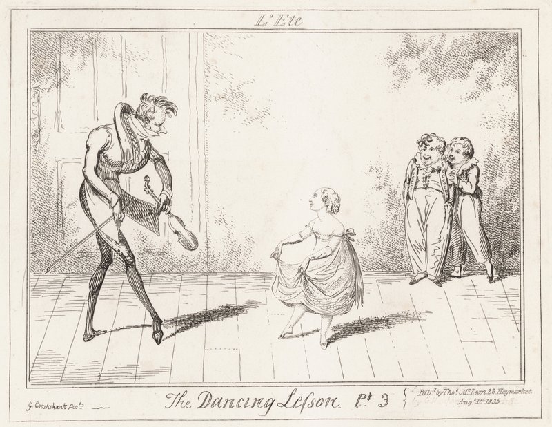 A aula de dança: L&39;ete de George Cruikshank