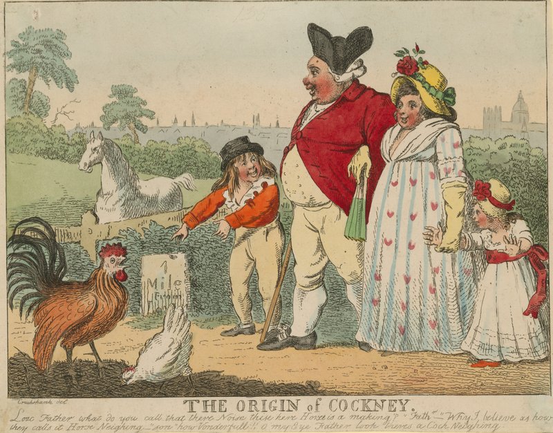 A origem do cockney de George Cruikshank