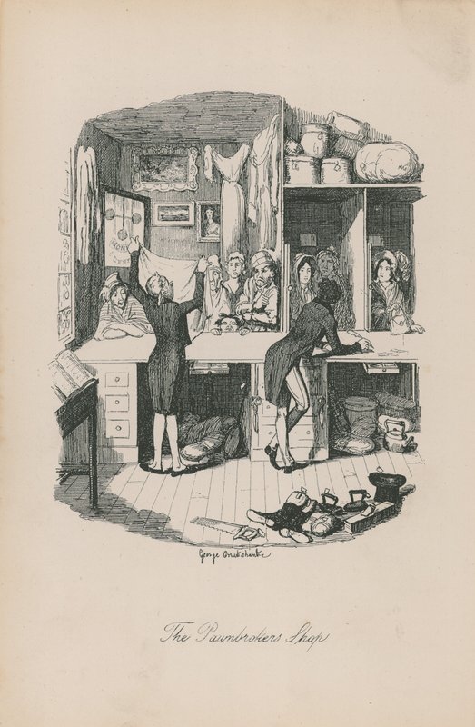 Loja do penhorista de George Cruikshank