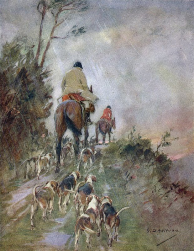 Ilustração para A História de um Veado Vermelho (cor litho) de George Denholm Armour