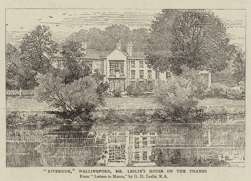 Riverside, Wallingford, casa do Sr. Leslie no Tamisa de George Dunlop Leslie